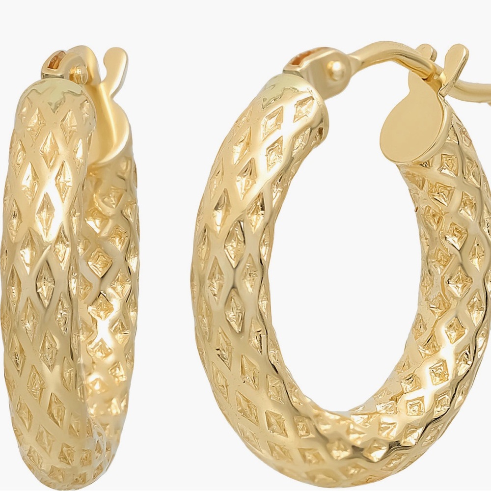 Bony Levy 14k gold hoop earrings